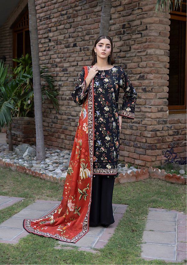 SALINA – Winter 3PC Khaddar Printed Suit (Unstitched) - SQ-3KPSD-2