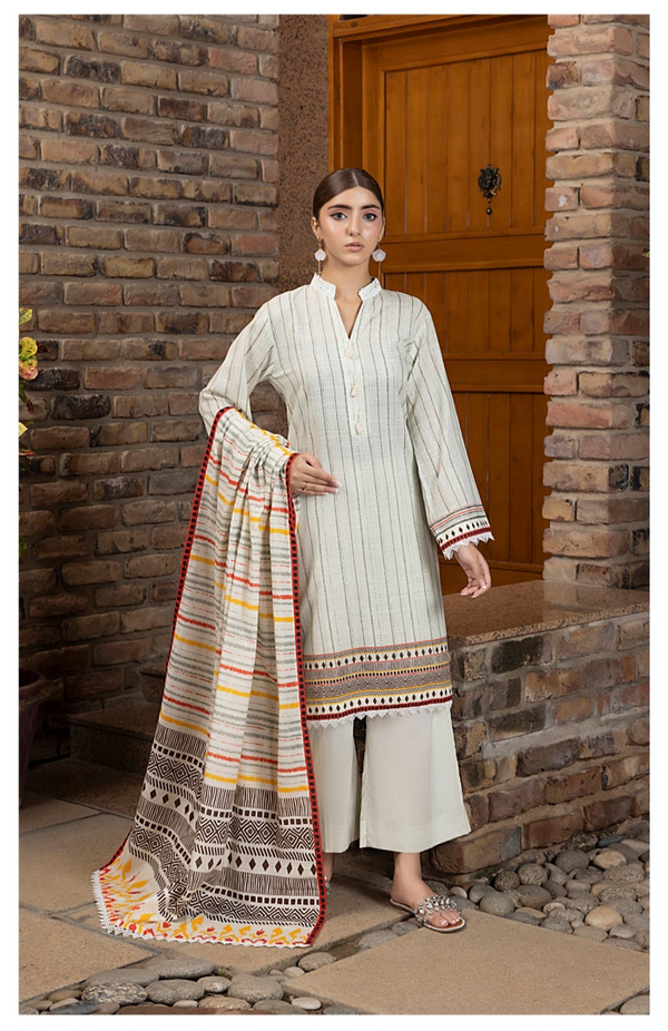 SALINA – Winter 3PC Khaddar Printed Suit (Unstitched) - SQ-3KPSD-9